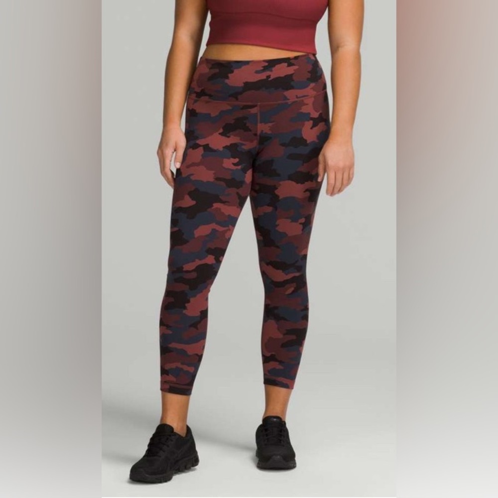 NWOT Lululemon Wunder Train High-Rise Tight 25 Heritage 365 Camo Smoky R… - Picture 3 of 7